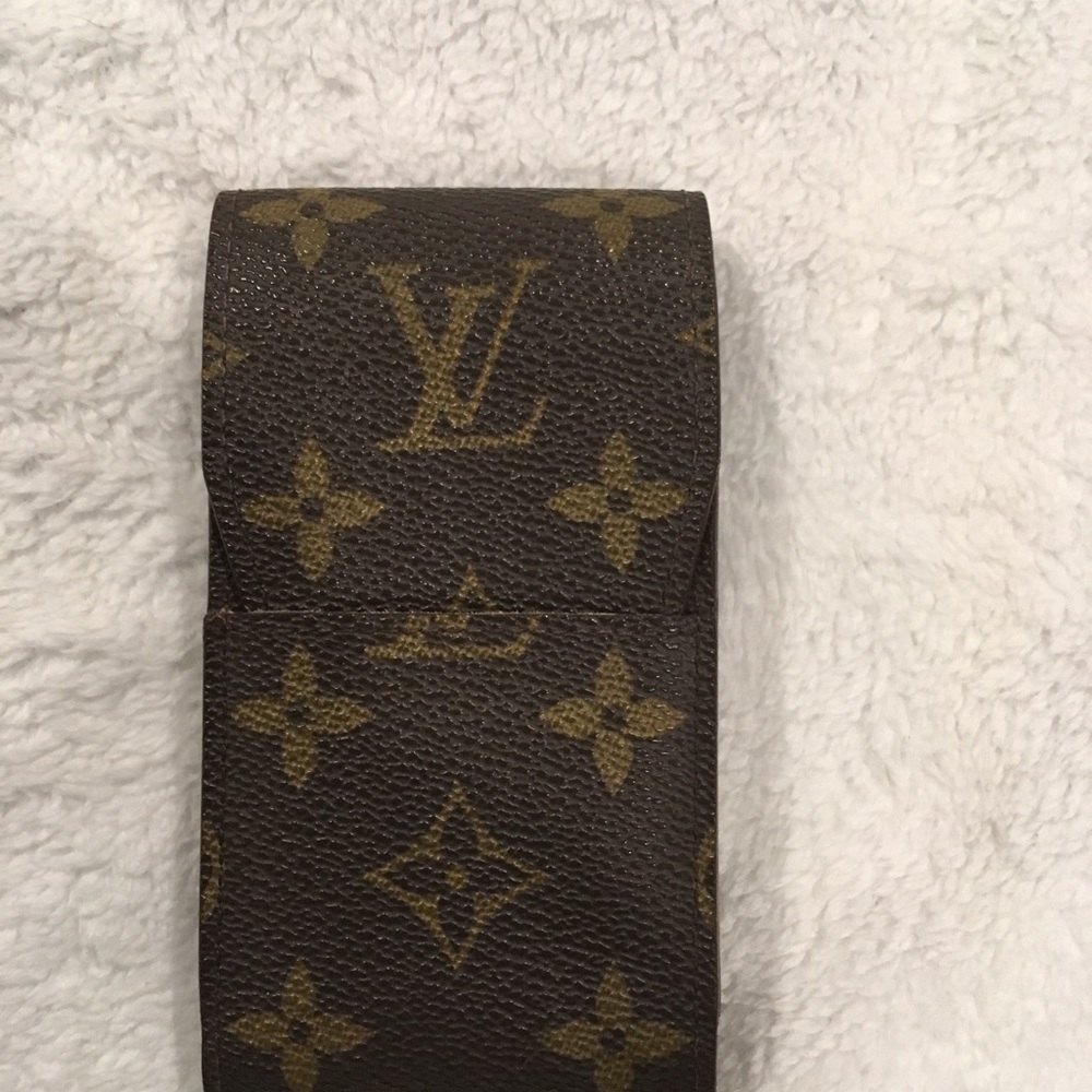 Preloved Louis Vuitton monogram pen case